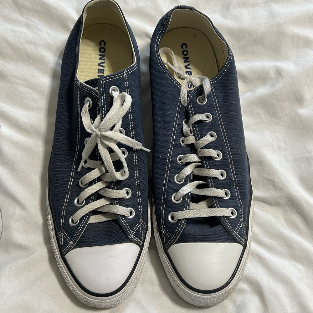 Converse Chuck Taylor All Star Low Navy Blue Sneakers M9697 Mens 13 Womens 15